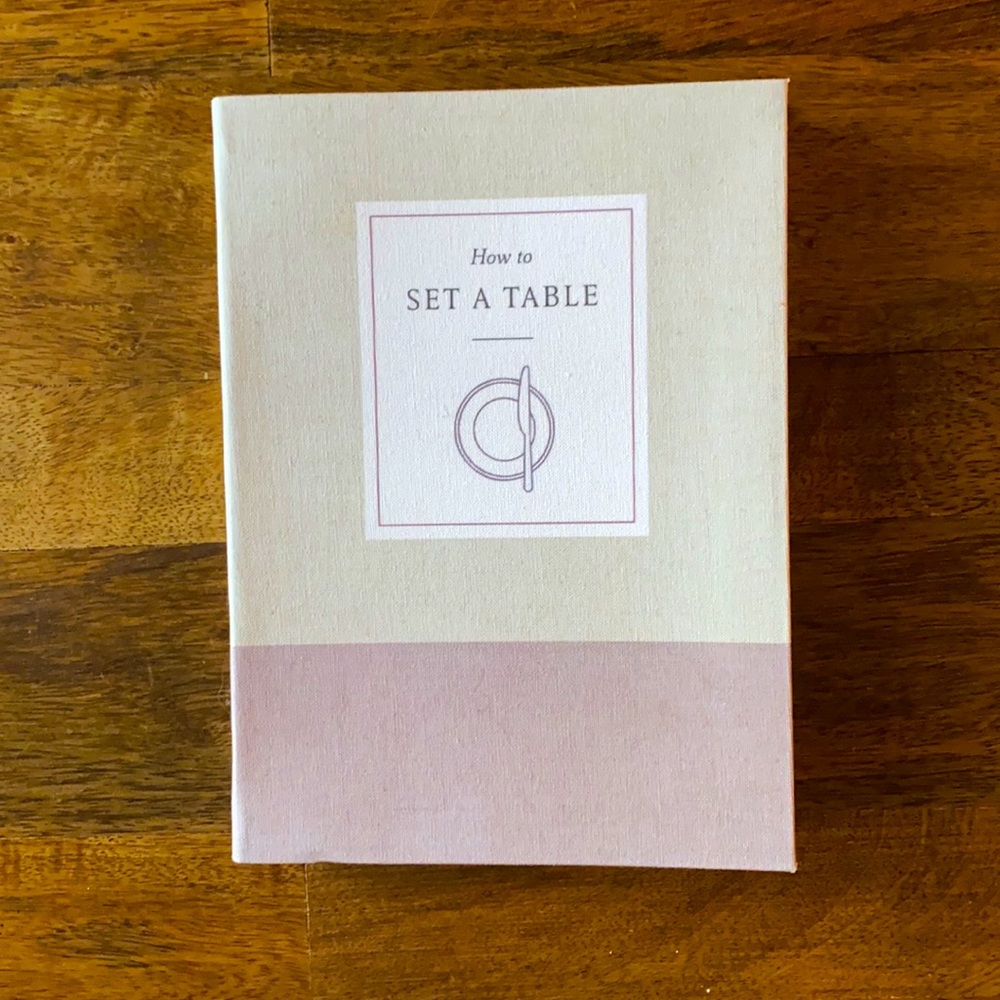 *NEW* linen covered how to set a table book